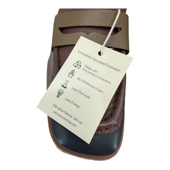 Sanctuary Cadence Leather Penny Loafer Wedge NIB Eco Chic Style 523258 - Picture 6 of 16